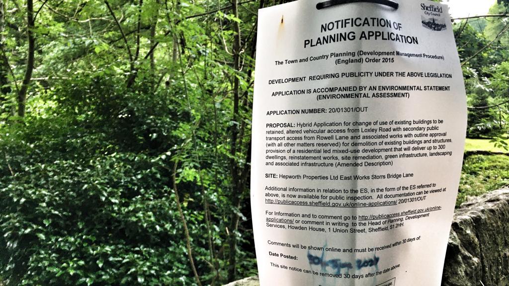Site notice posted 30th June