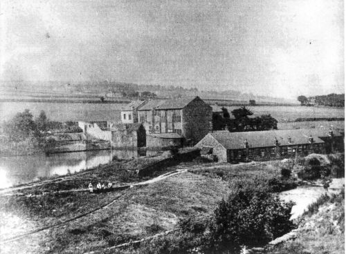 A postcard from 1900 showing the Olive Mill site