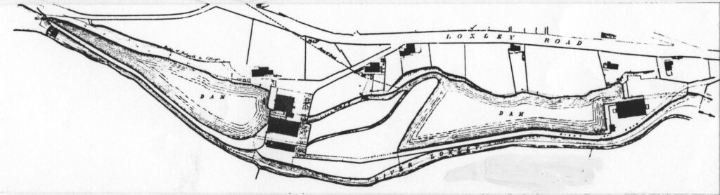 1873 sale plan of the two Wisewood Forge sites